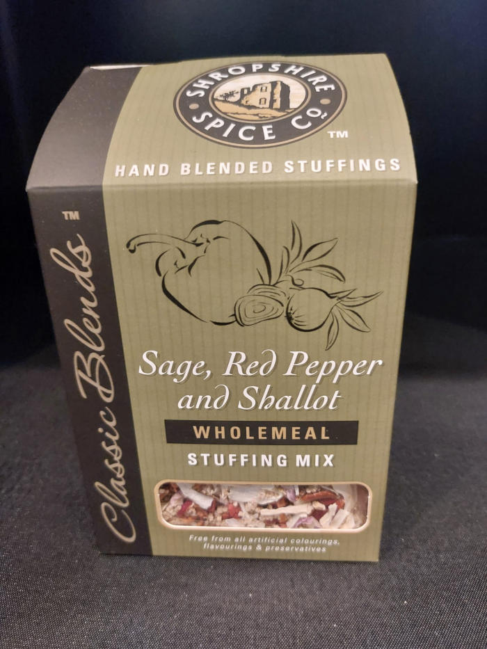 The Surrey Butchers: Shropshire Spice Co - Sage, Red Pepper & Shallot Wholemeal Stuffing Mix - 150g